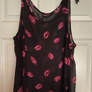 Lips sheer tank by torrid